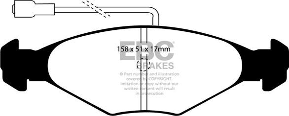 EBC Brakes DP384 - Kit pastiglie freno, Freno a disco autozon.pro