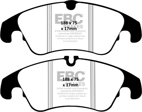 EBC Brakes DP32055C - Kit pastiglie freno, Freno a disco autozon.pro