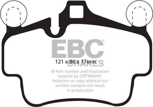 EBC Brakes DP82029RP1 - Kit pastiglie freno per elevate prestazioni autozon.pro