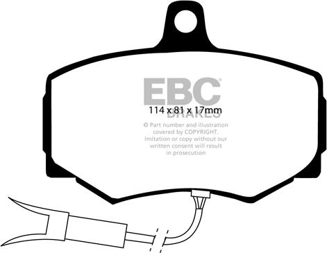 EBC Brakes DP3756/2C - Kit pastiglie freno, Freno a disco autozon.pro