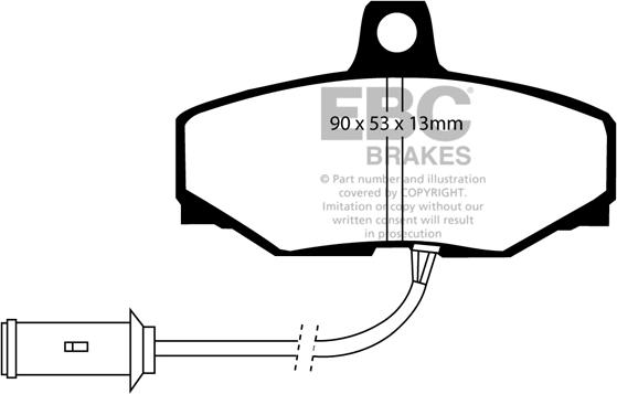 EBC Brakes DP3757C - Kit pastiglie freno, Freno a disco autozon.pro