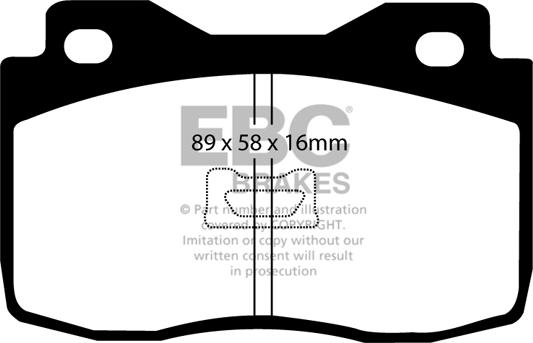 EBC Brakes DP378 - Kit pastiglie freno, Freno a disco autozon.pro