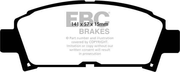 EBC Brakes DP2995 - Kit pastiglie freno, Freno a disco autozon.pro