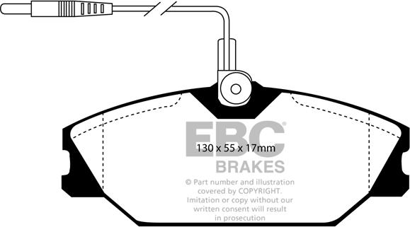 EBC Brakes DP2949 - Kit pastiglie freno, Freno a disco autozon.pro