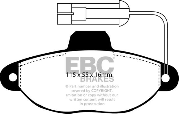 EBC Brakes DP2945 - Kit pastiglie freno, Freno a disco autozon.pro