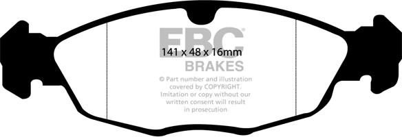 EBC Brakes DP2940 - Kit pastiglie freno, Freno a disco autozon.pro