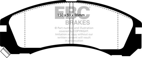 EBC Brakes DP2954 - Kit pastiglie freno, Freno a disco autozon.pro