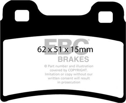 EBC Brakes DP2953 - Kit pastiglie freno, Freno a disco autozon.pro