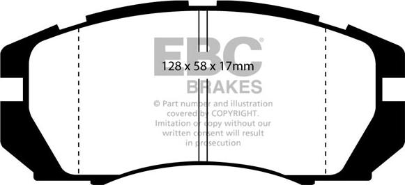 EBC Brakes DP9966 - Kit pastiglie freno, Freno a disco autozon.pro