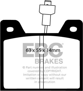 EBC Brakes DP292 - Kit pastiglie freno, Freno a disco autozon.pro