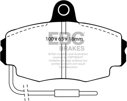 EBC Brakes DP2426 - Kit pastiglie freno, Freno a disco autozon.pro