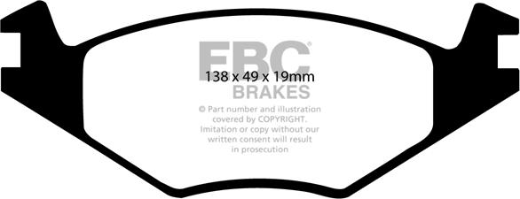 EBC Brakes DP2517/2 - Kit pastiglie freno, Freno a disco autozon.pro