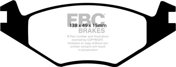 EBC Brakes DP2517 - Kit pastiglie freno, Freno a disco autozon.pro