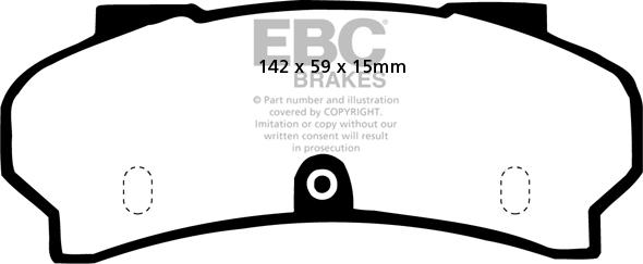 EBC Brakes DP252 - Kit pastiglie freno, Freno a disco autozon.pro