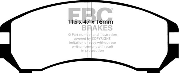 EBC Brakes DP2665 - Kit pastiglie freno, Freno a disco autozon.pro