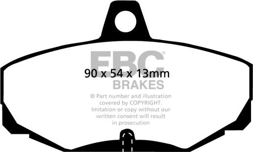 EBC Brakes DP2617 - Kit pastiglie freno, Freno a disco autozon.pro