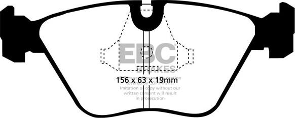 EBC Brakes DP5689NDX - Kit pastiglie freno, Freno a disco autozon.pro