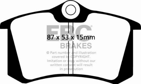 EBC Brakes DP9680 - Kit pastiglie freno, Freno a disco autozon.pro