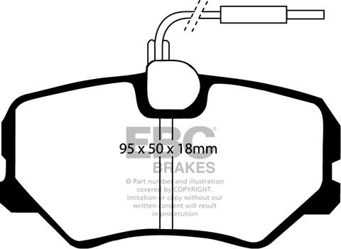 EBC Brakes DP4687R - Kit pastiglie freno, Freno a disco autozon.pro