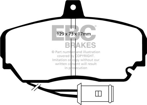 EBC Brakes DP2630 - Kit pastiglie freno, Freno a disco autozon.pro