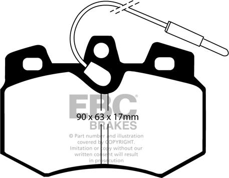 EBC Brakes DP2626 - Kit pastiglie freno, Freno a disco autozon.pro