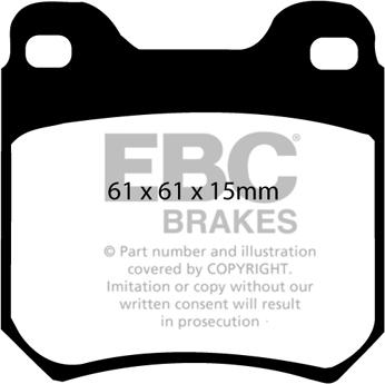 EBC Brakes DP4675R - Kit pastiglie freno, Freno a disco autozon.pro