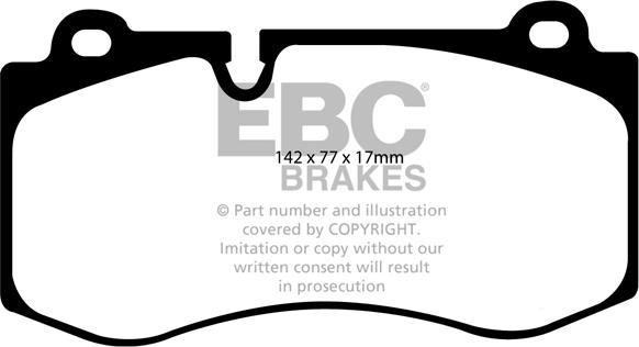 EBC Brakes DP21943 - Kit pastiglie freno, Freno a disco autozon.pro