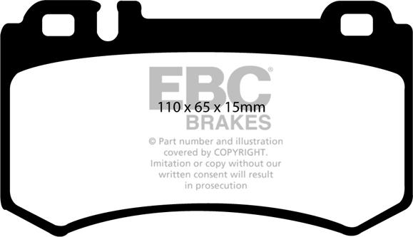 EBC Brakes DP21490 - Kit pastiglie freno, Freno a disco autozon.pro