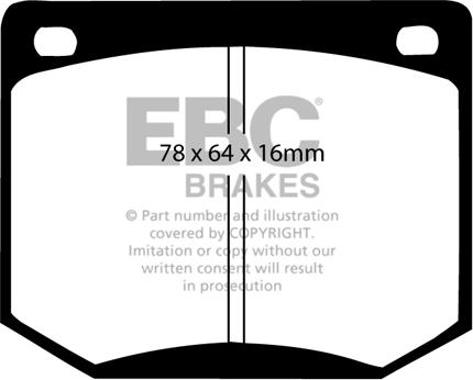 EBC Brakes DP216 - Kit pastiglie freno, Freno a disco autozon.pro