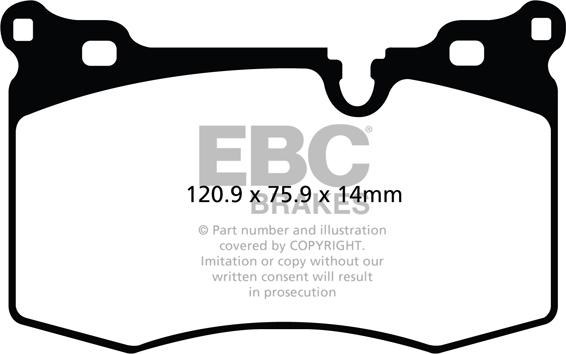 EBC Brakes DP21854 - Kit pastiglie freno, Freno a disco autozon.pro