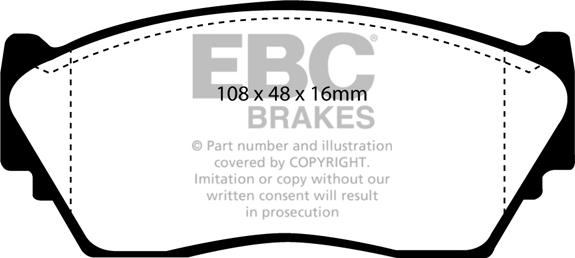 EBC Brakes DP2892 - Kit pastiglie freno, Freno a disco autozon.pro