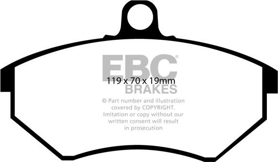 EBC Brakes DP2841/2 - Kit pastiglie freno, Freno a disco autozon.pro