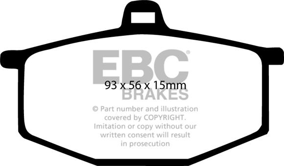 EBC Brakes DP284 - Kit pastiglie freno, Freno a disco autozon.pro