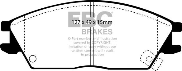 EBC Brakes DP2803 - Kit pastiglie freno, Freno a disco autozon.pro