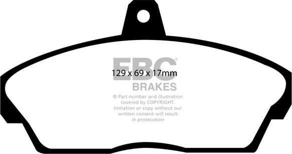 EBC Brakes DP2815 - Kit pastiglie freno, Freno a disco autozon.pro