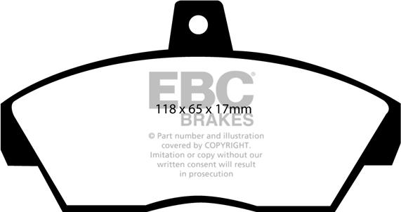 EBC Brakes DP2810 - Kit pastiglie freno, Freno a disco autozon.pro