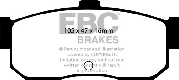 EBC Brakes DP2889 - Kit pastiglie freno, Freno a disco autozon.pro