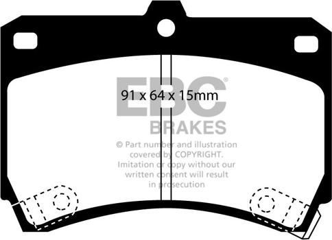 EBC Brakes DP2884 - Kit pastiglie freno, Freno a disco autozon.pro