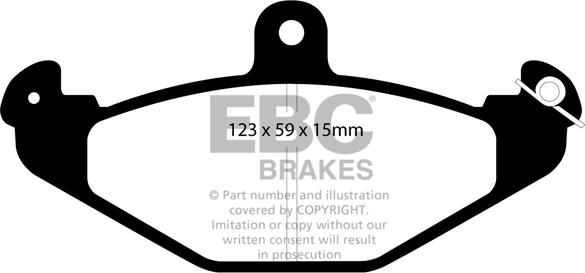 EBC Brakes DP2885 - Kit pastiglie freno, Freno a disco autozon.pro