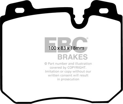 EBC Brakes DP2886 - Kit pastiglie freno, Freno a disco autozon.pro