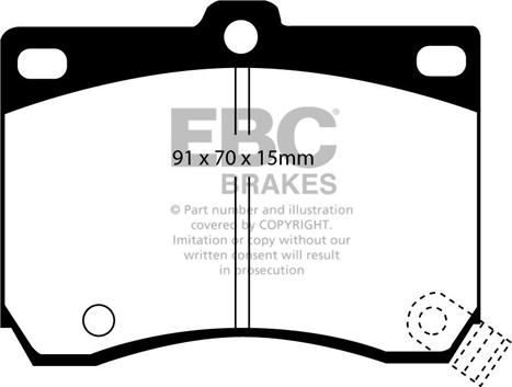 EBC Brakes DP824 - Kit pastiglie freno, Freno a disco autozon.pro