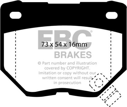 EBC Brakes DP8826RP1 - Kit pastiglie freno per elevate prestazioni autozon.pro