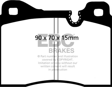 EBC Brakes DP282 - Kit pastiglie freno, Freno a disco autozon.pro