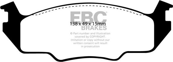 EBC Brakes DP2366 - Kit pastiglie freno, Freno a disco autozon.pro