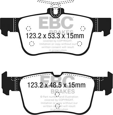 EBC Brakes DP23047 - Kit pastiglie freno, Freno a disco autozon.pro