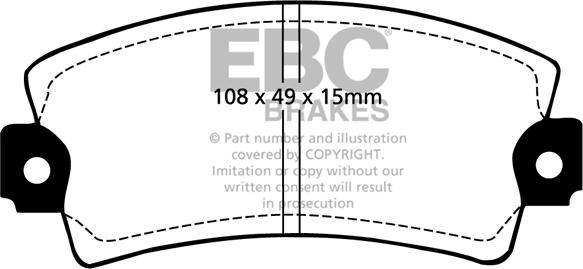 EBC Brakes DP2317 - Kit pastiglie freno, Freno a disco autozon.pro