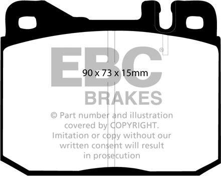 EBC Brakes DP3261C - Kit pastiglie freno, Freno a disco autozon.pro