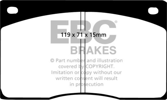 EBC Brakes DP2262 - Kit pastiglie freno, Freno a disco autozon.pro