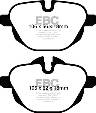 EBC Brakes DP22047 - Kit pastiglie freno, Freno a disco autozon.pro