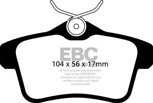 EBC Brakes DP22053 - Kit pastiglie freno, Freno a disco autozon.pro